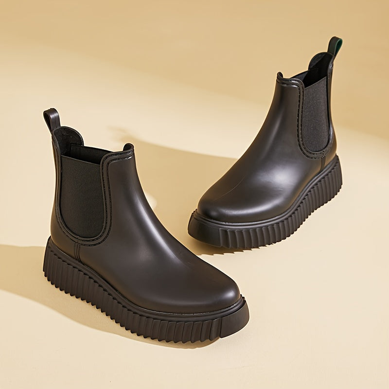 Heightening Women's Rubber Rain Boots