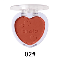 Heart Shaped Blush Compact for Cheek Tint