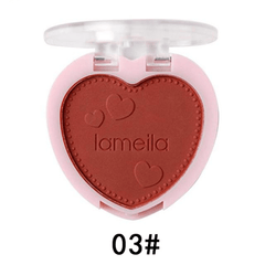 Heart Shaped Blush Compact for Cheek Tint