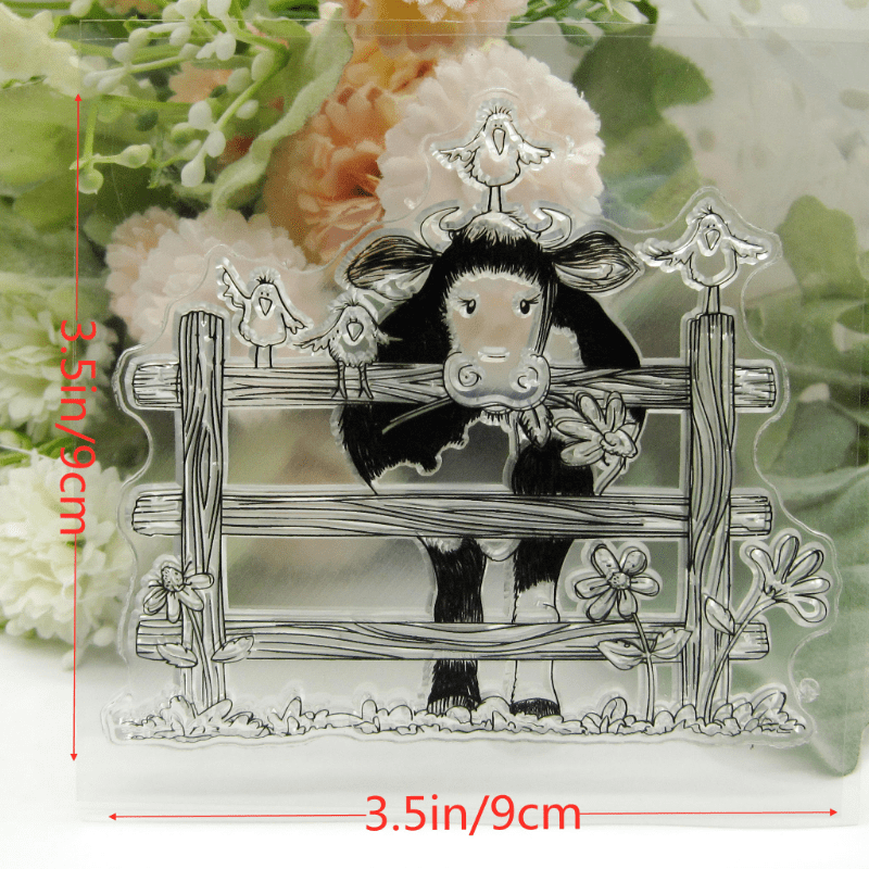 Animal Silicone Rubber Stamp & Metal Die Sheet Scrapbooking