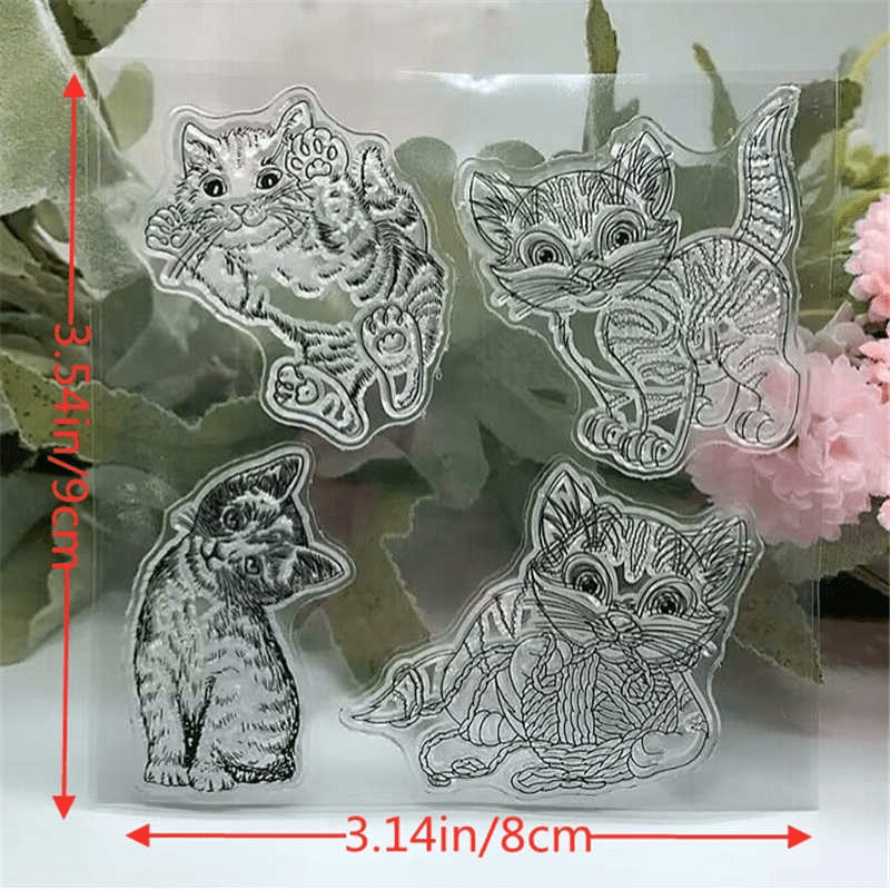 Animal Silicone Rubber Stamp & Metal Die Sheet Scrapbooking