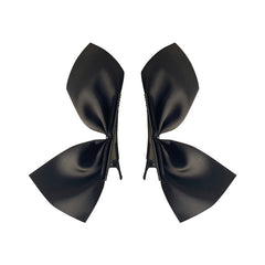 2pcs Girl's Satin Ribbon Hair Bows Clips Vintage Bowknot Side Hairpin Barrettes