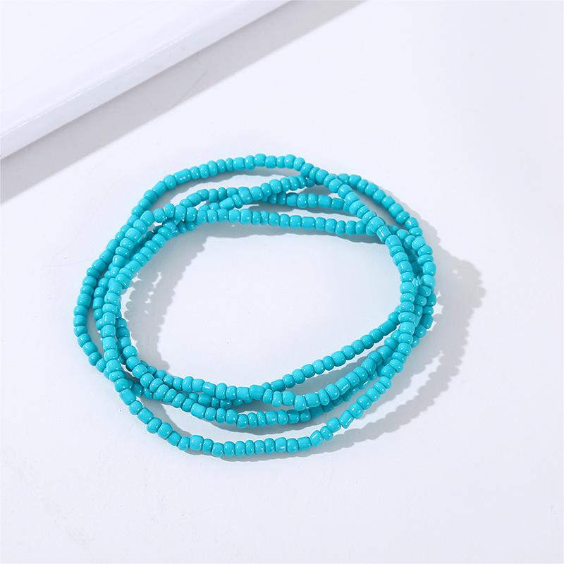 Colorful Elastic Beaded Body Waist Belly Chain for Woman Girl