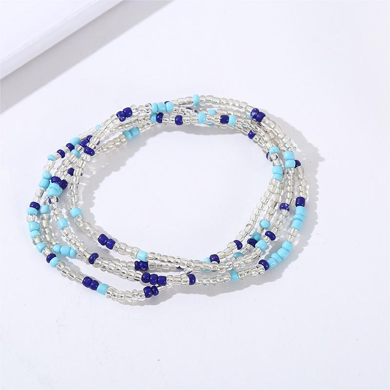 Colorful Elastic Beaded Body Waist Belly Chain for Woman Girl