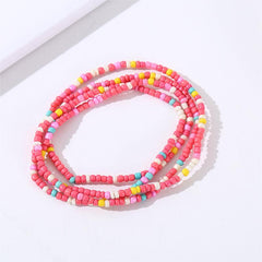 Colorful Elastic Beaded Body Waist Belly Chain for Woman Girl