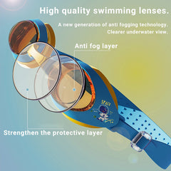 Children's Astronaut Swim Goggles Anti-Fog HD Glasses