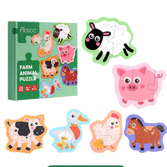 23pcs Animal Puzzle Educational Toys for Kids Parent-Children Games Christmas Ha