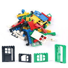 102pcs Door Window Brick DIY House Building Blocks City Architecture