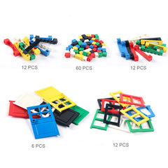 102pcs Door Window Brick DIY House Building Blocks City Architecture