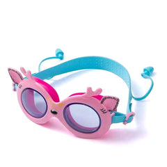 Kids Cartoon Deer Swimming Goggles Adjustable Waterproof Anti-fog HD Glasses