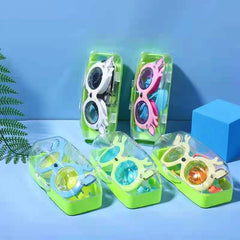 Kids Cartoon Deer Swimming Goggles Adjustable Waterproof Anti-fog HD Glasses