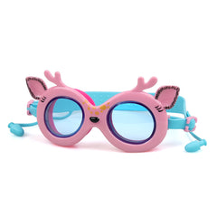 Kids Cartoon Deer Swimming Goggles Adjustable Waterproof Anti-fog HD Glasses