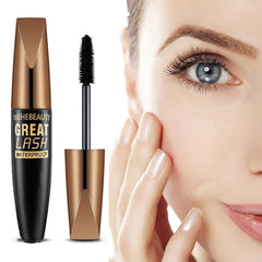 Silk Fiber Waterproof Mascara, Long Lashes Makeup Tool