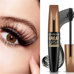 Silk Fiber Waterproof Mascara, Long Lashes Makeup Tool