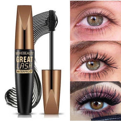 Silk Fiber Waterproof Mascara, Long Lashes Makeup Tool