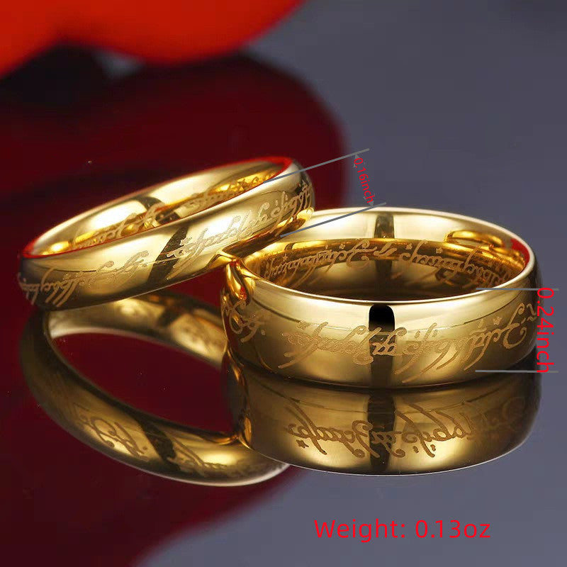 Stainless Steel LotR Couple Rings Men Women