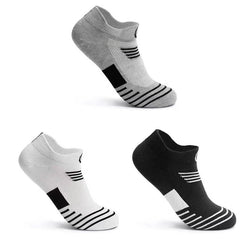3 Pairs Men's Casual Breathable Anti-slip Ankle Socks for Outdoor Sports
