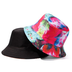 Adult Bucket Hat Fisherman Hat Reversible Fishing Hat Graffiti Bob Caps