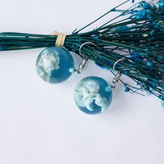 Glass Ball Earrings For Women's Unique Style