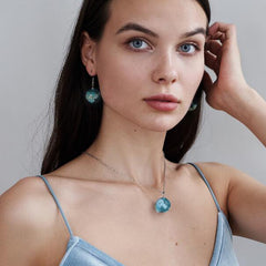 Glass Ball Earrings For Women's Unique Style