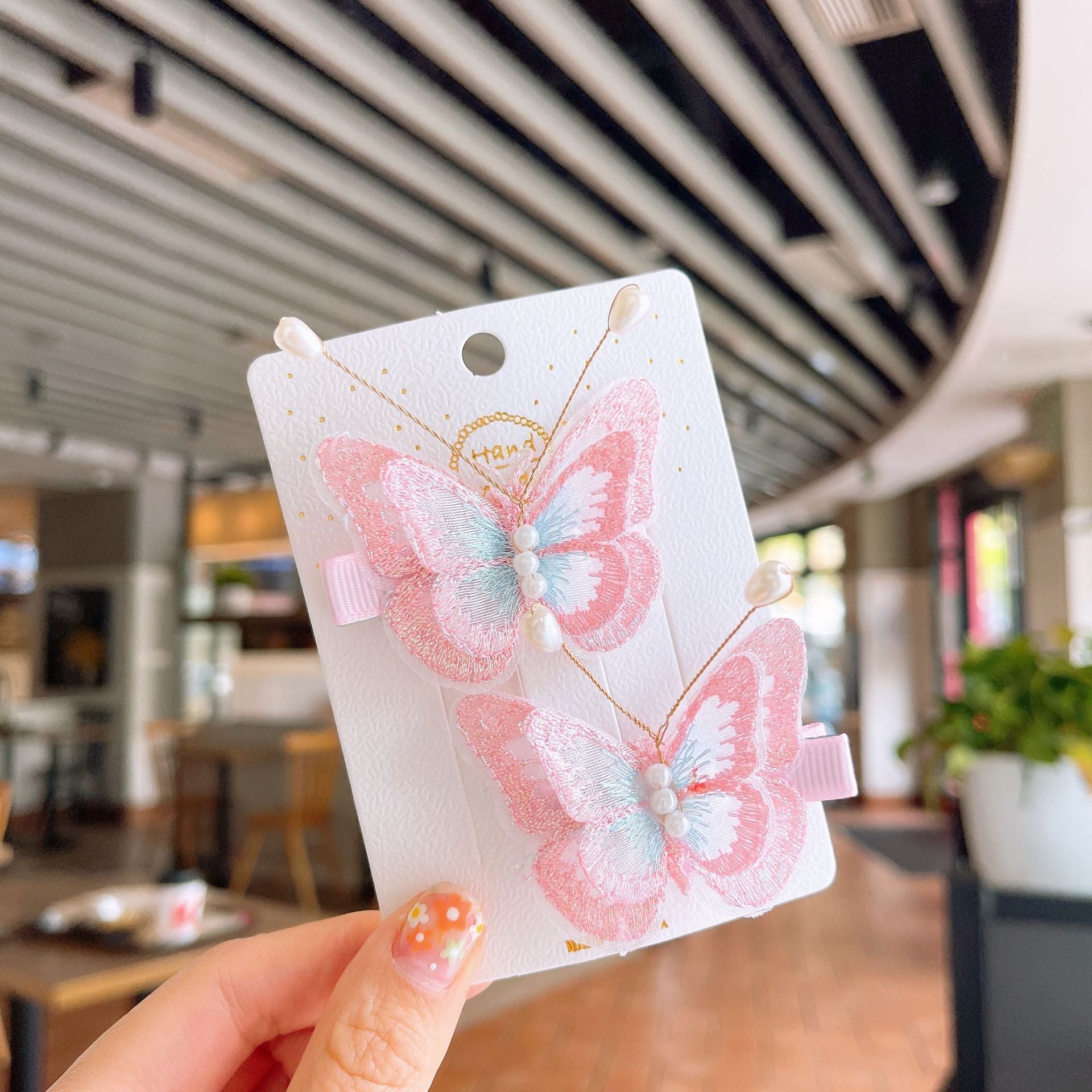 2pcs Girls Butterfly Hairpins for Princess Look