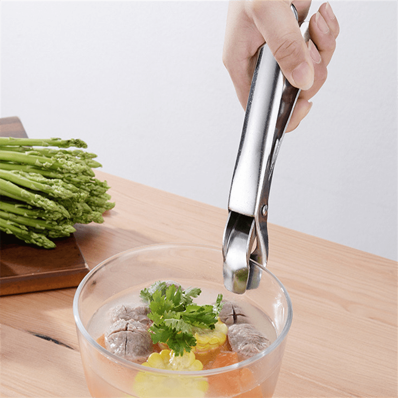 Stainless Steel Bowl Clamp Non-slip Pliers Kitchen Tool