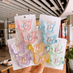 2pcs Girls Butterfly Hairpins for Princess Look