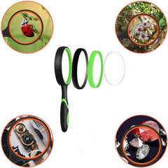 Sky 75mm 10X Handheld Magnifying Glass Shatterproof Reading Magnifier