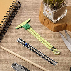 2pcs Sewing Gauge 5 in 1 Sliding Sewing Ruler Tool