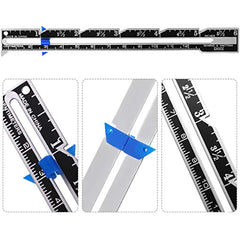 2pcs Sewing Gauge 5 in 1 Sliding Sewing Ruler Tool