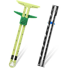 2pcs Sewing Gauge 5 in 1 Sliding Sewing Ruler Tool