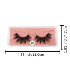 20 Pairs Natural 3D Faux Mink Lashes, Long & Thick for a Glamorous Look