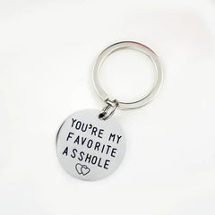 Hand Stamped Friends Bag Key Chain - Favorite Keychain