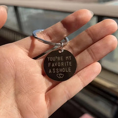 Hand Stamped Friends Bag Key Chain - Favorite Keychain