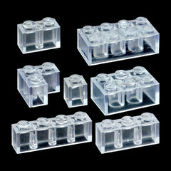 Small Bricks Transparent Thick Brick Model Classic Bulk Parts