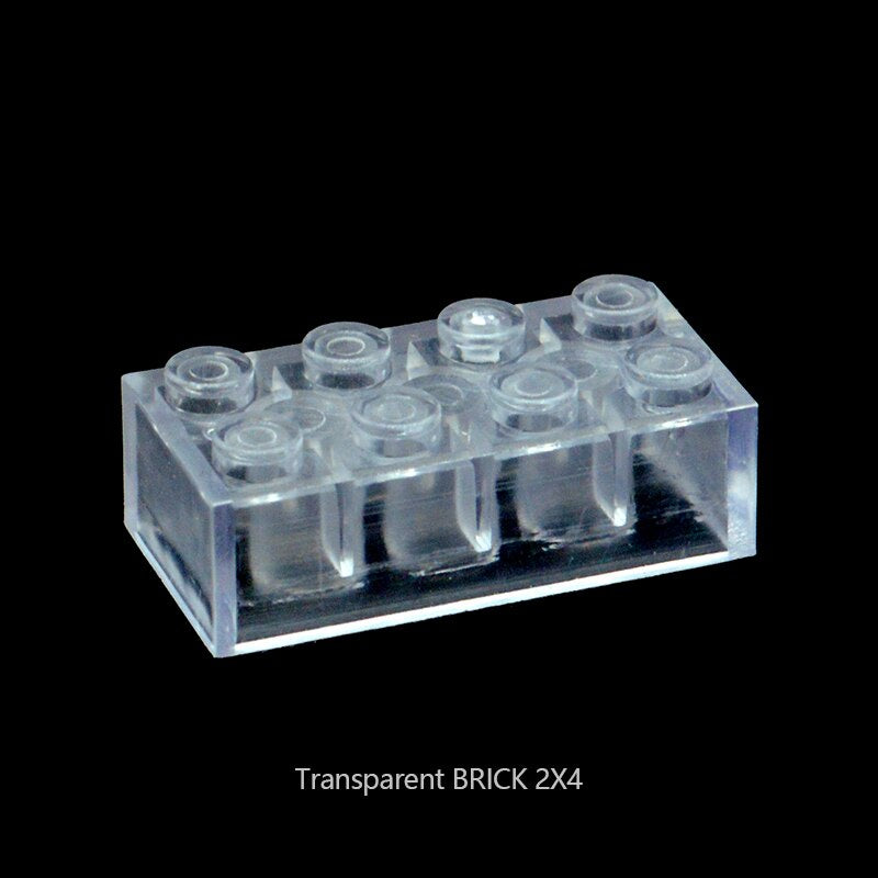 Small Bricks Transparent Thick Brick Model Classic Bulk Parts