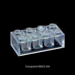 Small Bricks Transparent Thick Brick Model Classic Bulk Parts