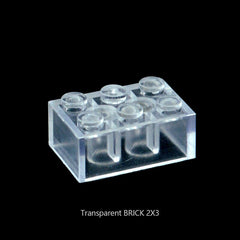 Small Bricks Transparent Thick Brick Model Classic Bulk Parts