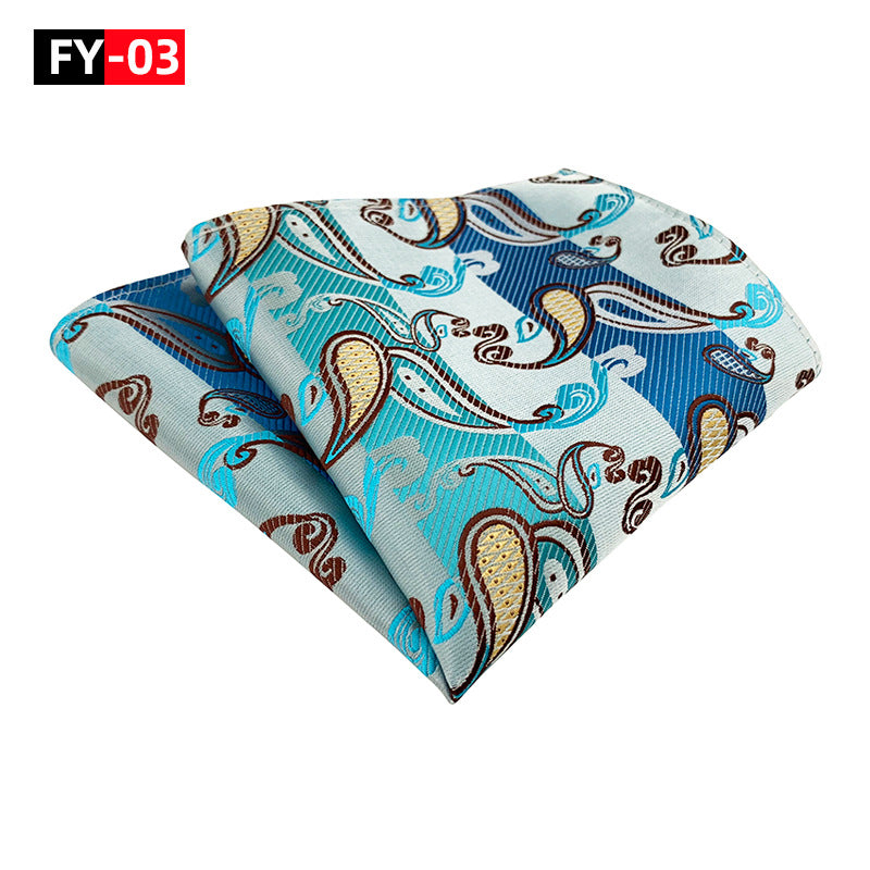 Men's Polyester Square Scarf 25x25cm for Wedding Party