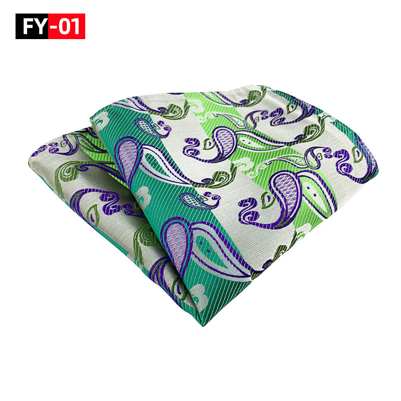 Men's Polyester Square Scarf 25x25cm for Wedding Party