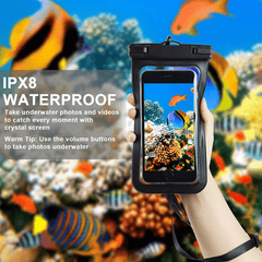 Waterproof Phone Pouch for Outdoor Activities Transparent PVC Dry Bag