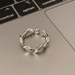 Moonstone Irregular Ring Set - 2 Pieces