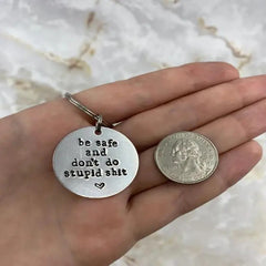 1pc Be Safe Keychain Ideal Couples Gift for Teens