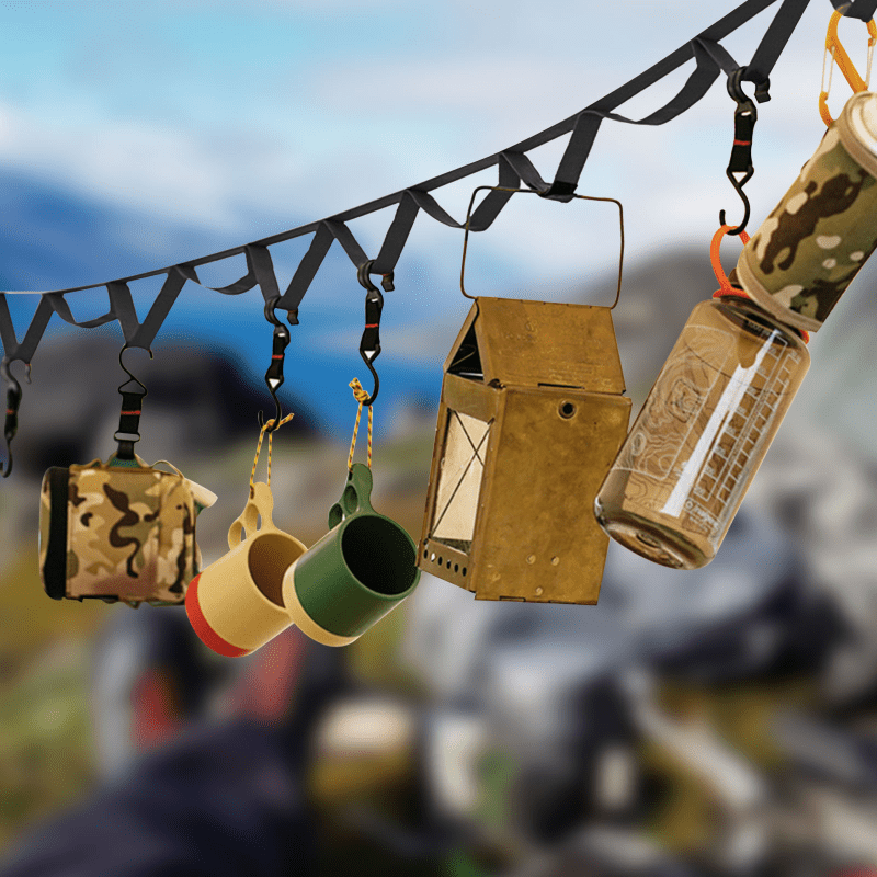 Outdoor Hanging Rope Portable Lanyard Canopy Hanger Camping