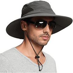 Waterproof UV Protection Wide Brim Bucket Hat for Outdoor Activities