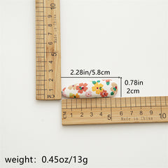 Floral Bow Hair Clips for Baby Girls - Headwear Accessory