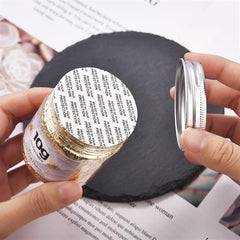 DIY Jewelry Making Kit Golden Leaf Flakes Glitters Foil Paper