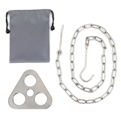 Durable Stainless Steel Campfire Triangle for Outdoor Cooking