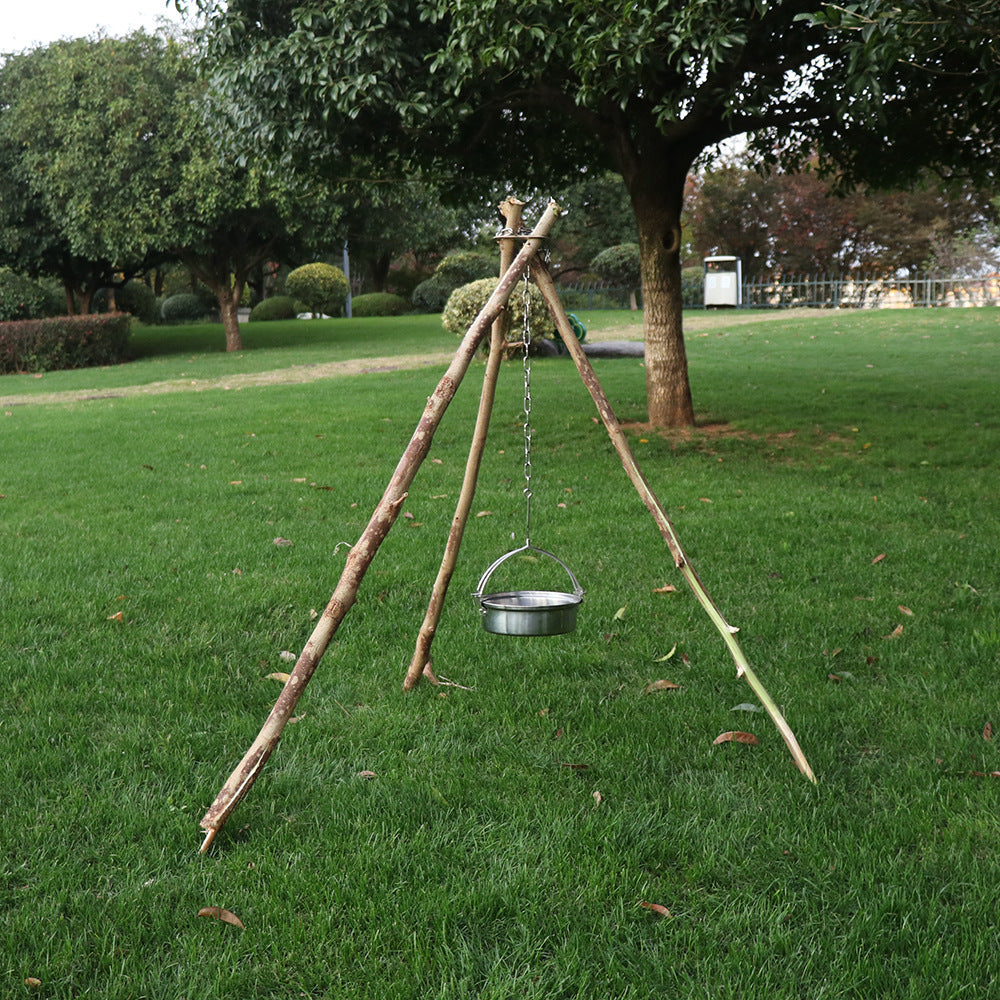 Durable Stainless Steel Campfire Triangle for Outdoor Cooking