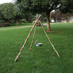 Durable Stainless Steel Campfire Triangle for Outdoor Cooking